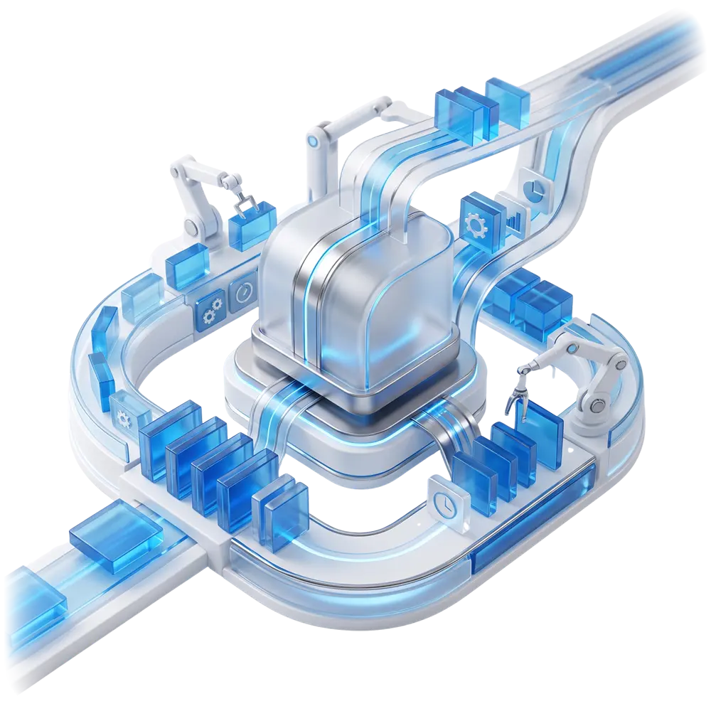 AI & Business Automation illustration